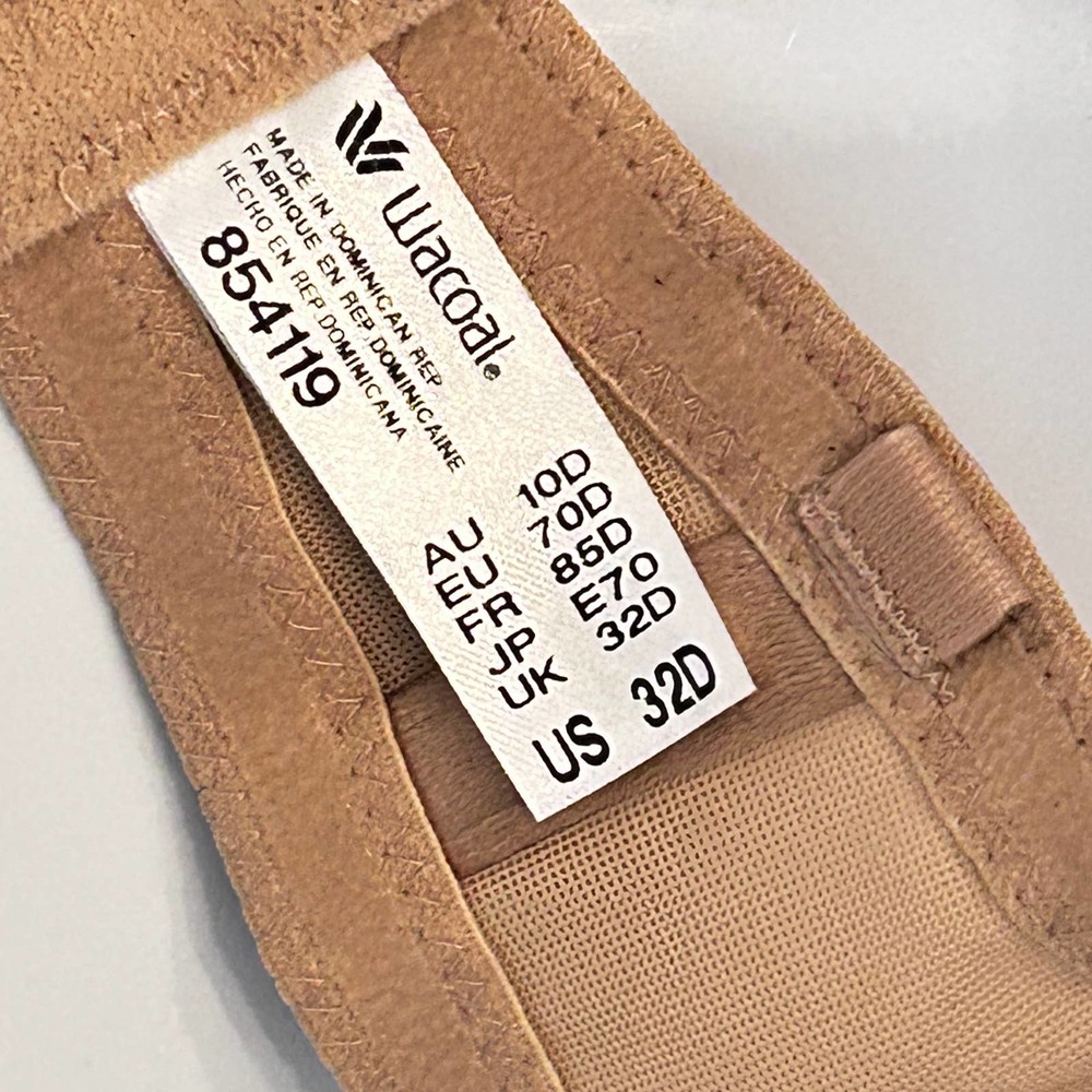 Wacoal 854119 Red Carpet Strapless Underwire Bra 32D Beige - Picture 6 of 6